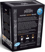 Dr. Killigan's Premium Double Potent Pantry Moth Traps with Pheromones Prime, Sticky Indian Meal Moth Traps for Kitchen, How to Get Rid of Moths in House (20 Pack, Black)