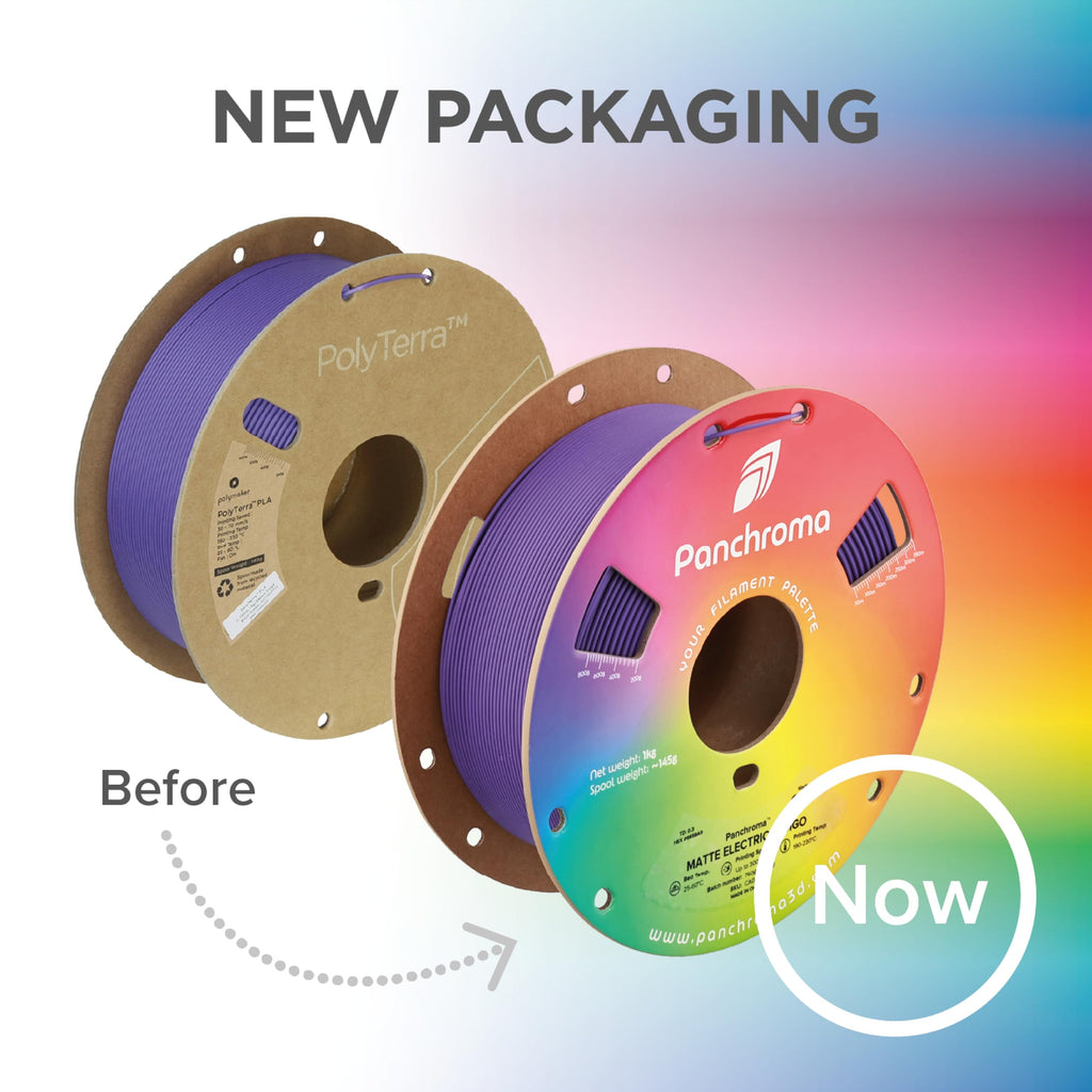 Polymaker Panchroma Matte PLA Filament, Sky Blue 1.75mm 1kg 3D Printing Filament, Formerly Polyterra Matte, Fits Most FDM 3D Printers, 1kg Spool (2.2lbs)