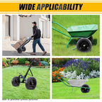 MZREXN 4.80/4.00-8" Flat Free Tire and Wheel 15" Wheelbarrow Tires