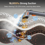 Uwant Carpet Cleaner Machine with Steam&Hot&Cold Water System 18Kpa Powerful Suction Upholstery Cleaner Machine with Pet Pro Cleaner for Pets, Carpet Steam Cleaner Set of 1