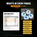 Plopii Caffeine Focus & Energy Nootropic Pouches | Alpha GPC, L-Theanine, L-Tyrosine, Ginseng, Vitamin B6 + B12 | No Jitters, No Crash | Tobacco-Free, Nicotine-Free (Wintergreen)