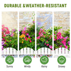 White Garden Edging Flexible Landscape Border with Anchoring Spikes for Lawn Flower Bed Outdoor Decor (30)