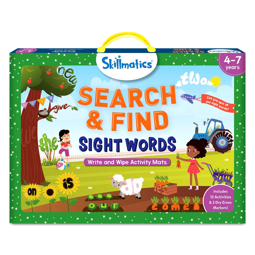 Skillmatics Search and Find Sight Words Educational Game - Reusable Preschool Learning Activities, Perfect for Toddlers & Kids Who Love Toys, Builds Vocabulary, Gifts for Ages 4, 5, 6, 7