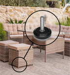 Slipstick Gorilla Outdoor Adjustable Furniture Levelers (8 Pack) Weatherproof Screw in Leg Glides for Chairs, Tables, and Outdoor Furniture Feet, 1-1/8 Inch Slider Glide, 1/4"-20 BSW Thread