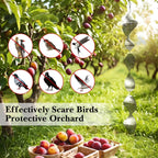 CHONOVO 9 Discs 3 Pcs Bird Deterrents for Outside, Bird Repellent Device