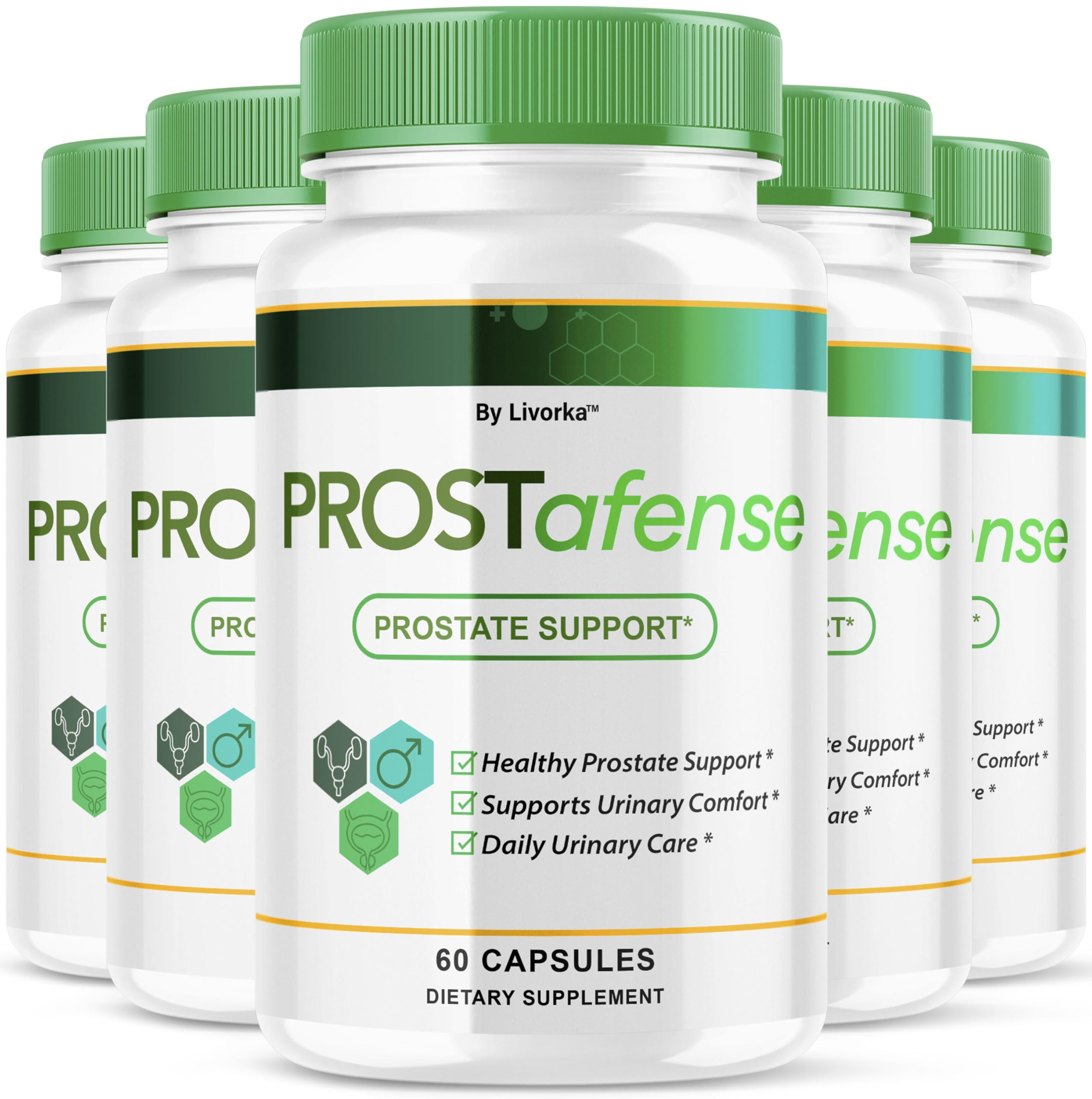(5 Pack) Prostafense Health Supplements for Men Capsules - Official Prostafense Pills All Natural Support, Prostafence Maximum Strength Premium Formula for Daily Wellness, 300 Capsules For 5 Months