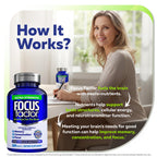 Focus Factor Adults Extra Strength, 120 Count - Brain Supplement for Memory, Concentration and Focus - Complete Multivitamin with DMAE, Vitamin D, DHA - Trusted Health Vitamins (Pack of 2)