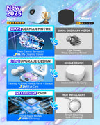 2025 Upgraded Ultrasonic Contact Lens Cleaner【50KHz Germany Super Motor】【Top1 Intelligent Chip-Smart Modes】 Gentle Cleaning & 99% Brightness, Portable Contact Lens Care Tools Home Travel (Blue)