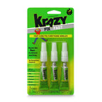 Krazy Fix Fast Waterproof Glue, Fast Curing Polyurethane Singles (3 x 4g)