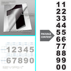 iSYFIX Black Vinyl Numbers Stickers,4 Inch Self Adhesive (2 Sets),Premium Decal Die Cut and Pre-Spaced for Mailbox, Signs, Window, Door, Cars, Trucks, Home, Address Number, Indoor or Outdoor