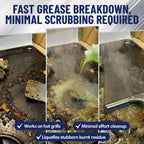 Griddle-Whiz Grill & Griddle Cleaner (4-Pack) | Removes Grease, Food Residue, Burnt On Organics | High Heat Flat Top Grill Cleaner, Food Contact Surface | Non-Caustic Formula by FryOilSaver (32oz)