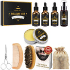 Beard Kit for Men, 3 Beard Oil Scents, Beard Care Gift Set for Dad, Husband