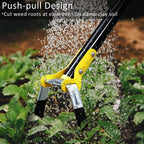 DonSail Hoe Garden Tool -Scuffle Garden Hoes for Weeding Gardening Long Handle Heavy Duty - Adjustable Weeding Loop Stirrup Hoe 30-61 Inch Black