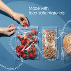 Spartan Industrial - 9" X 12" (100 Count) 2 Mil Clear Reclosable Zip Plastic Poly Bags with Resealable Lock Seal Zipper