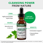 NutraMedix Parsley Herbal Supplement - Parsley Leaf and Stem Extract - Antioxidant Support, Body Detox & Cleanse Support - Liquid Herbal Supplements for Immune Health (1oz / 30ml)