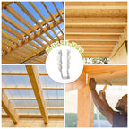 50 pcs 2x8 Joist Hanger,LU28 20 Gauge Galvanizing Face Mount Joist Hangers for Wood,Hurricane Tie for Rafter Fits Truss Connectors Rafter Hangers 2x8 Great for Floor Deck and Ceiling Joists
