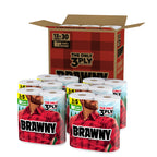 Brawny Tear-A-Square 3-Ply Paper Towels, 12 XL Family Rolls = 30 Regular