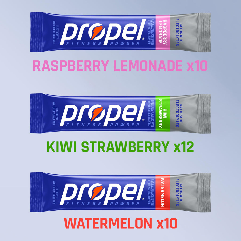 Propel Electrolyte Powder Drink Mix, 3 Flavor Variety Pack, (32 Servings)