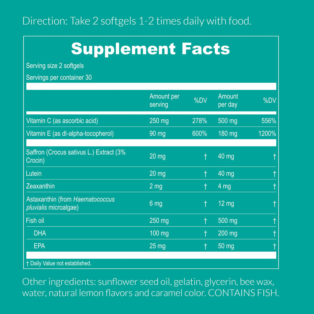 UpNourish AREDS 2 Eye Vitamins for Seniors - Lutein Eye Health Supplement for Adults - Computer Eye Strain Relief, Ocular Health and Dry Eye Support - Vision & Eye Supplements for Women and Men