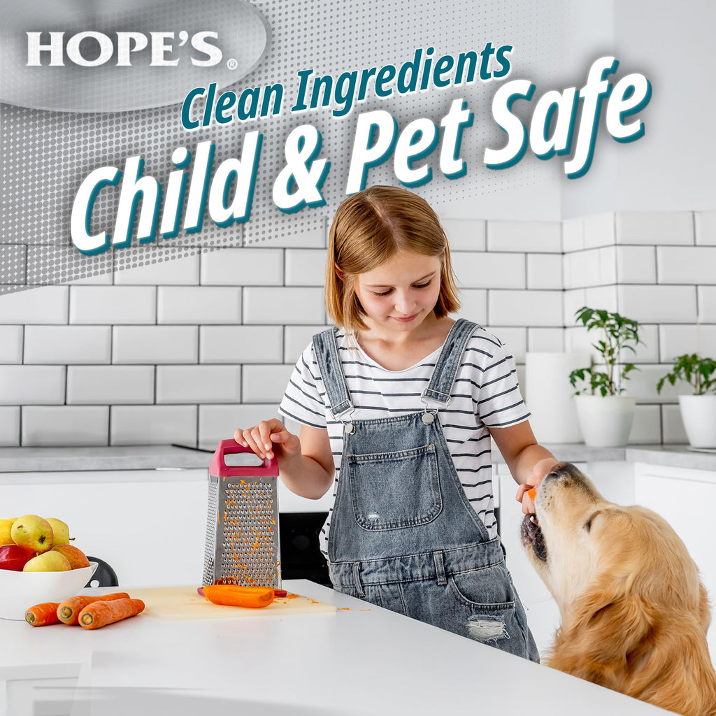 HOPE'S Perfect Quartz Countertop Cleaner, No Hazy Residue, Streak-Free, Safe on Food Contact Surfaces, Fragrance-Free, Sunscreen-Free, Counter Cleaner for All Brands of Quartz, 23 Fl Oz, Pack of 12