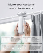SwitchBot Smart Automatic Curtain Opener 2 Pack with Hub Mini - WiFi Remote Control with App/Timer, Performance Upgrade, Compatible with Alexa, Google Home, HomeKit