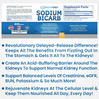 Sodium Bicarbonate 650 Mg Tablets - Delayed Release for Normal Kidney Function - Baking Soda Tablets, Sodium Pills, Bicarbonato De Sodio para Tomar, Bicarbonate of Soda - 30 Capsules