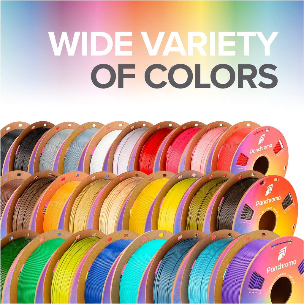 Polymaker Panchroma PLA Purple 3D Printer Filament, 1.75mm, 1kg Spool, Easy to Print, High Speed Printing, Tangle Free, AMS Compatible, Perfect for Toys, Decor, Miniatures, Models & Cosplay