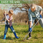 OUTUQ Stand-Up Weed Puller Tool - Stainless Steel with Ergonomic Handle & Foot Pedal