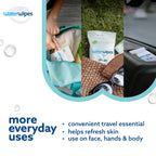 WaterWipes Sensitive+ On The Go Wipes,3-In-1 Cleans,Cares,Protects,99.9% Water,Unscented & Hypoallergenic Wet Wipes,28 Count (Pack of 2)