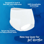 Tena Sensitive Care Incontinence Underwear for Women, Maximum, S/M, White, 80 Count (Waist Size 25in-34in)