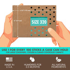 Boveda 72% Two-Way Humidity Control Pack For Large Wood Humidifier Boxes – Size 320 – Single – Moisture Absorber – Humidifier Pack – Individually Wrapped Hydration Packet