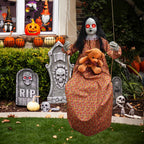 Scary Halloween Decorations Outdoor, 45-Inch Hanging Swinging Doll Girl