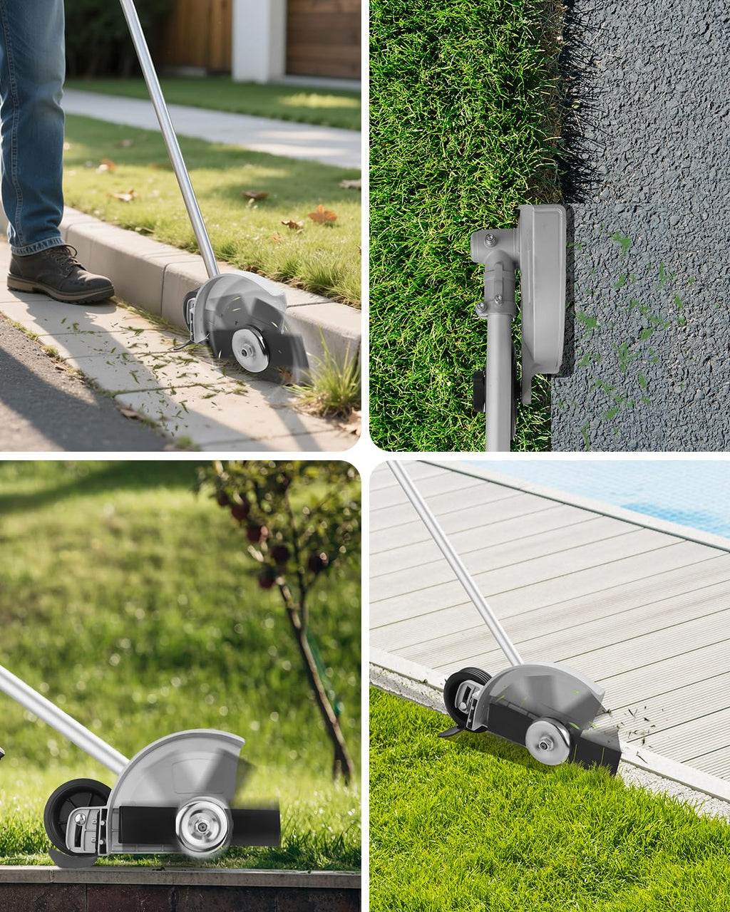 Upgraded Edger Lawn Tool 9" 2T Cutting Blade Lawn Edger Attachment up to 2.2" Depth Adjustable Widely Compatible