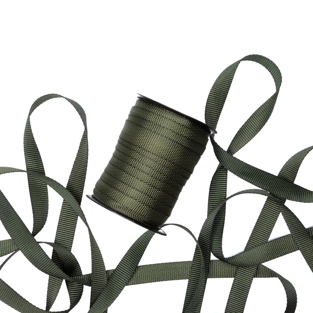 Tree Straps for Staking, Tree Ties for Plant Support, 3/4 Inch Width Guying Material Webbing Garden Strap for Outdoor Tree Straightening, 1500 Lbs Strength (Army Green) - 100 Feet