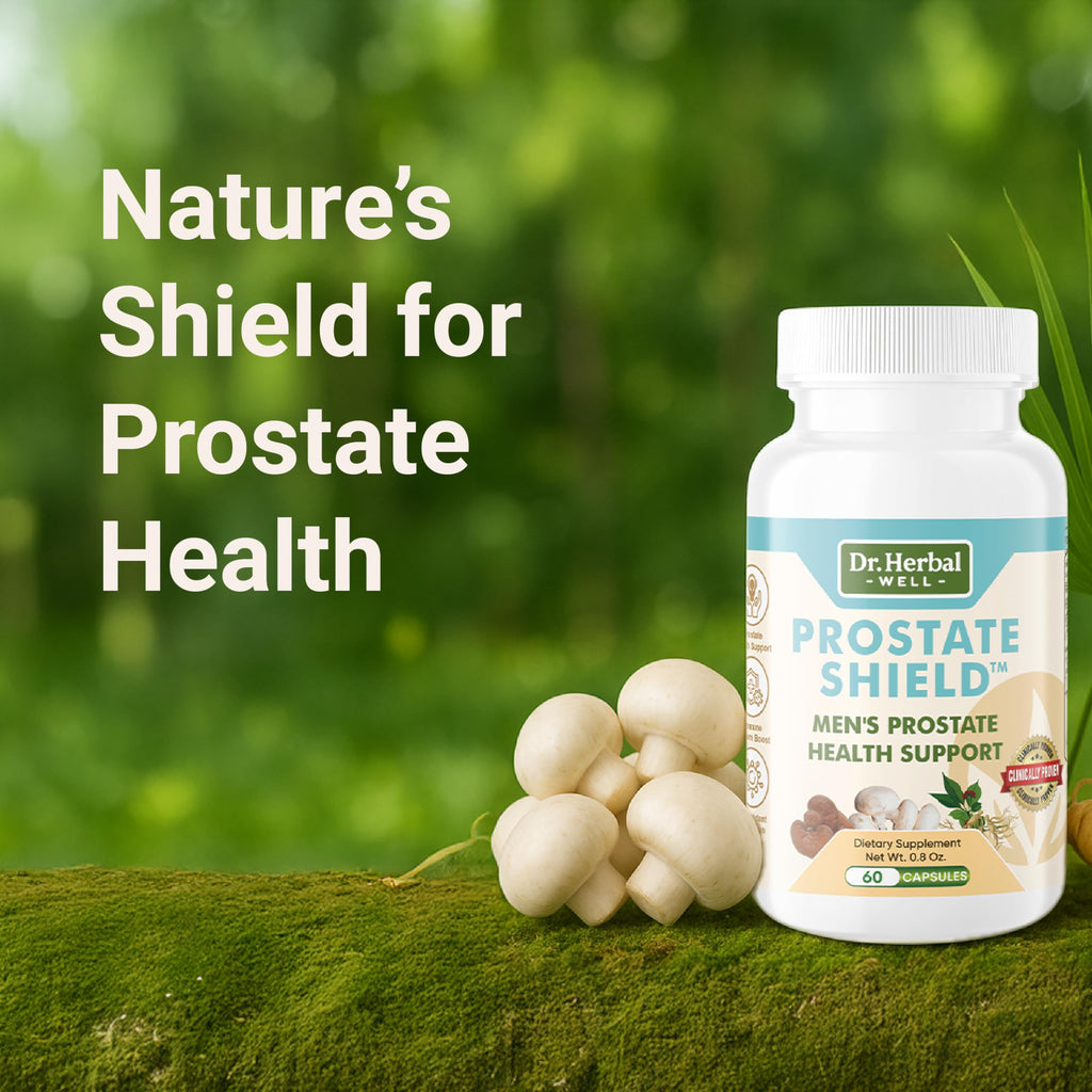 DR. HERBAL WELL Prostate Shield – Clinically Tested Immune-Boosting 100% Natural No Added Vitamins Minerals or Sugar