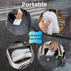 LSDWL Waterproof Shoe Covers 2 Pairs,Rain Shoe Covers Reusable Silicone Non Slip Shoe Covers for Outdoor,Rain Shoe Covers for Women and Men (Clear, X-Large)