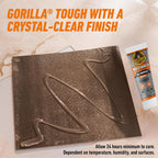 Gorilla Max Strength Construction Adhesive; Clear Glue; 7 Ounce Squeeze Tube (Pack of 1) - Gap Filling and Waterproof