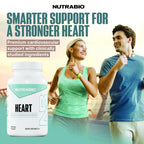 NutraBio Heart - Heart Health Supplements, Cardiovascular Supplement, Cholesterol, Circulatory & Healthy Blood Pressure Support - 90 Capsules