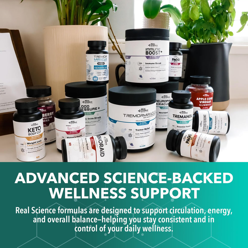 Real Science Neurovascular Balance – Natural Blood Circulation Supplements for Energy & Endurance – with Vinitrox & GABA for Nitric Oxide Circulation and Nervous System Support – Made in USA, 60 Caps
