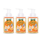 SoF Hydrating Foaming Hand Wash - With Organic Agave Nectar & Coconut Oil- Vegan & Non GMO- Free From Phthalates, Sulfates & Parabens- Orange Blossom & Honey - 8 oz Bottle 3 Pack