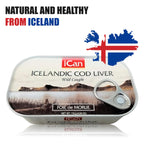 Icelandic Cod Liver Wild Caught (Foie de Morue) 4oz. (PACK OF 12 CANS)