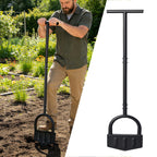 DIIG Manual Lawn Edger Tool with Long Handle, 8.5 Inch Steel Blade, Wide Foot Plate for Garden Edging, Lawn and Landscaping