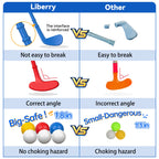 Liberry Toddler Golf Clubs Set Toy for 1 2 3 4 Years Old Boys Girls, Blue