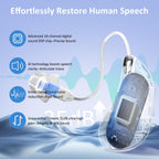 Hearing Aids Rechargeable Hearing Aids for Seniors with Moderate Hearing Loss, Hearing Amplifiers for Seniors with Noise Cancellation and Volume Control, Clear Sound Hearing Amplifiers, Black