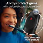 Oral-B iO Series 2 Limited Simple Clean Rechargeable Electric Toothbrush for Adults, Night Black, 3 Modes, Automatic Pressure Sensor for Gum Care, Travel Case