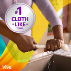 Viva Signature Cloth Paper Towels, Task Size, 8 Family Triple Rolls, 141 Sheets per Roll (Packaging May Vary)