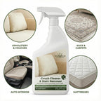 NOYATECH Couch Cleaner and Stain Remover Spray – Professional Strength, Multi-Surface Fabric and Upholstery Cleaner – Pet-Safe, Non-Toxic, Quick-Drying for Couches, Sofas & Car Interiors (combo)