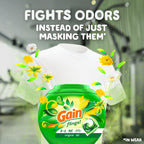 Gain Flings Laundry Detergent Pacs, 60 Count, Original Scent, with Odor Defense, Concentrated Laundry Soap Pacs