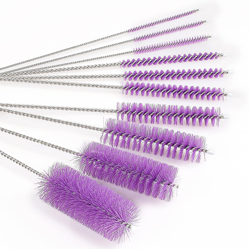 CiaraQ Bottle Cleaning Brushes, 8 Inch Nylon Tube Brush Set