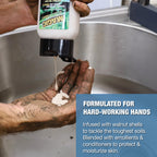 Zenex Magic Hand Soap - Industrial Hand Cleaner for Auto Mechanics | Shop Soap | Walnut Shell Scrubbers to Remove Grease, Oil, Ink & Paint | Moisturizing Ingredients | 1 gallon (4 Pack)